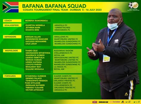 bafana bafana cosafa squad 2023